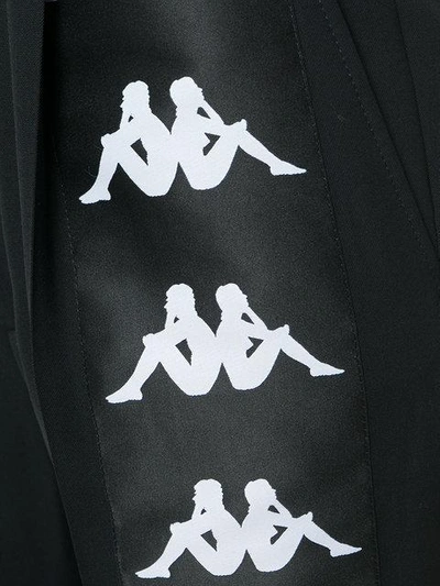 Shop Faith Connexion X Kappa Tailored Trousers In Black