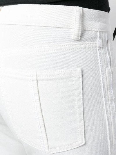 Shop Andrea Ya'aqov Cropped Tapered Jeans In White