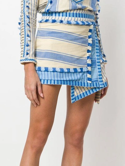 Shop Dodo Bar Or Asymmetric Striped Skirt