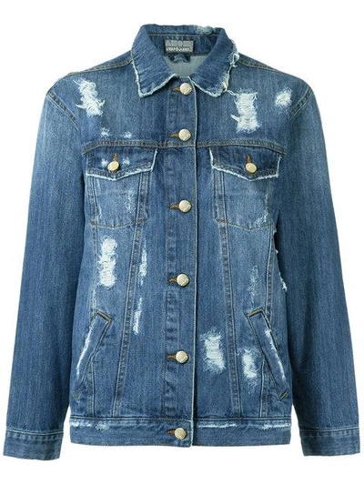 Shop Amapô Denim Jacket In Blue