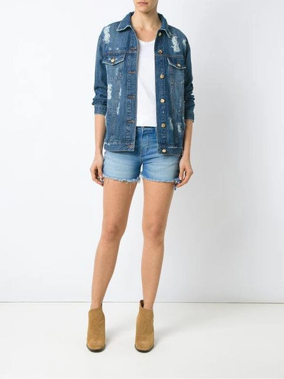 Shop Amapô Denim Jacket In Blue