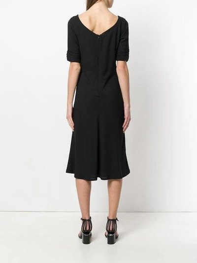 Shop Ermanno Scervino Crepe Dress - Black