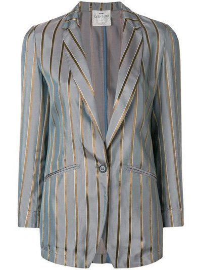 Shop Forte Forte Striped Fitted Blazer