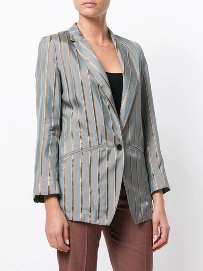 Shop Forte Forte Striped Fitted Blazer