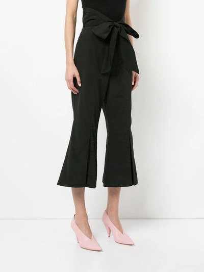 Shop Gvgv Wide Belt Cropped Trousers