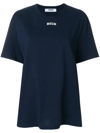 超大款logo印花T恤