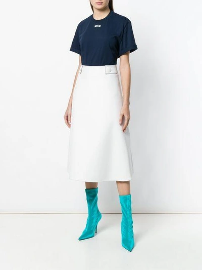 超大款logo印花T恤