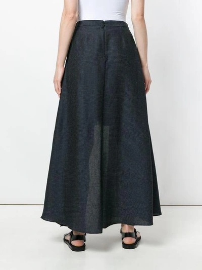 Shop Chalayan Draped Asymmetric Skirt In Blue