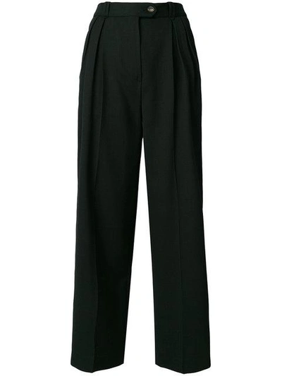 Shop Mcq By Alexander Mcqueen Straight-leg Trousers In Black