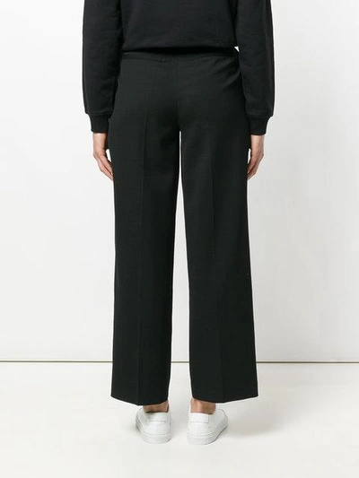 Shop Mcq By Alexander Mcqueen Straight-leg Trousers In Black