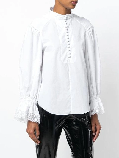 Shop Chloé Poet Sleeve Blouse In White