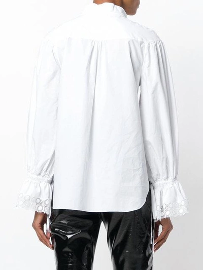Shop Chloé Poet Sleeve Blouse In White