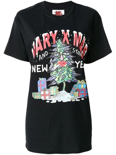 Shop Bad Deal Christmas Printed T In Black