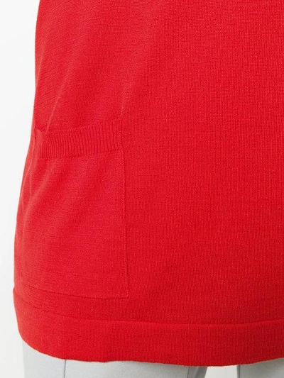 Shop Snobby Sheep Short-sleeve Fitted Sweater - Red