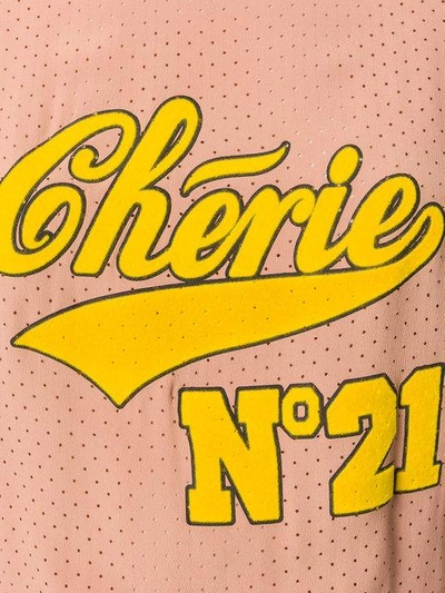 Shop N°21 Nº21 Logo Patch T-shirt - Pink