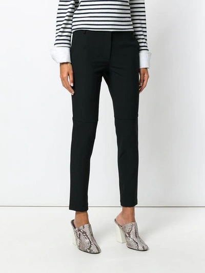 Shop Tibi Cropped Trousers - Blak