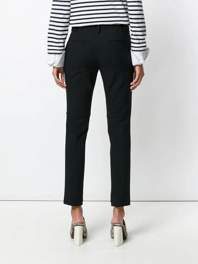 Shop Tibi Cropped Trousers - Blak