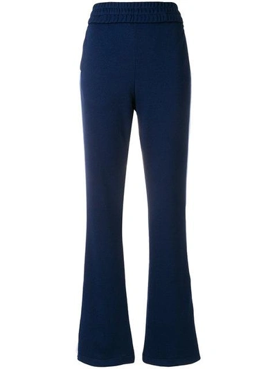Shop Off-white Contrasting Strip Sweatpants - Blue