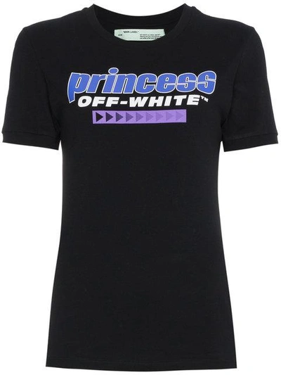 Princess Off White print cotton t shirt