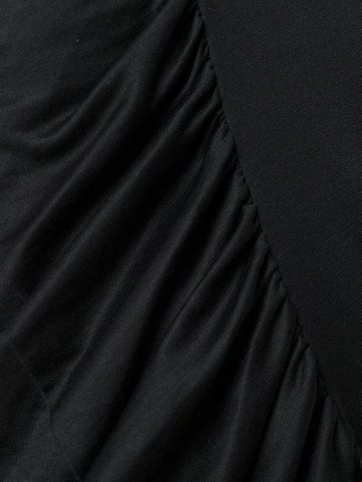 Shop Marques' Almeida Asymmetric Ruffled Top In Black