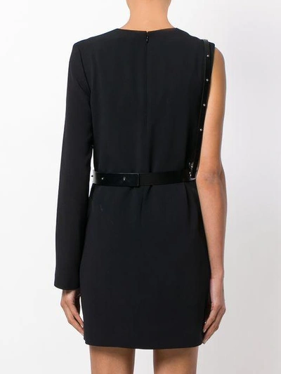 Shop Helmut Lang Harness Belt Mini Dress - Black