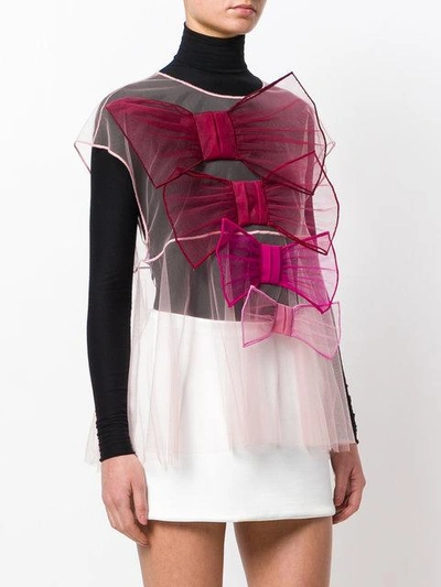 Shop Viktor & Rolf So Many Bows Top In Pink