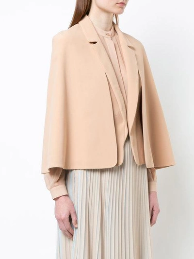 Shop Vionnet Layered Look Cape - Pink