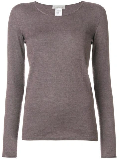 Shop Le Tricot Perugia Round Neck Sweater In Pink