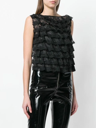 Shop Marc Jacobs Lace Pattern Blouse In Black