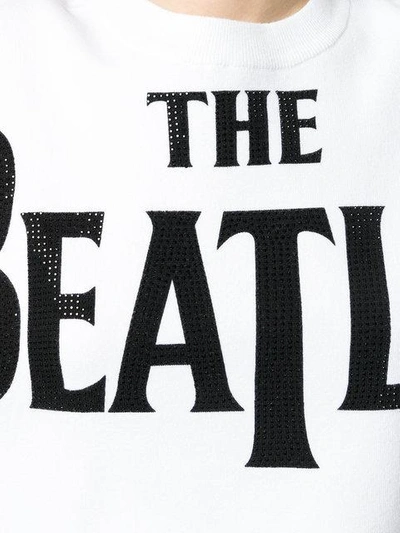 Shop Alice And Olivia The Beatles Jumper In White