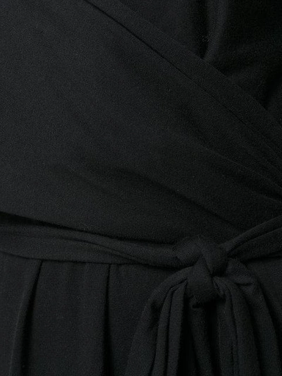 Shop Proenza Schouler Cap Sleeve Tied Dress In Black
