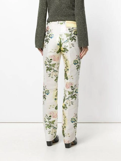 Floral Jacquard Trousers
