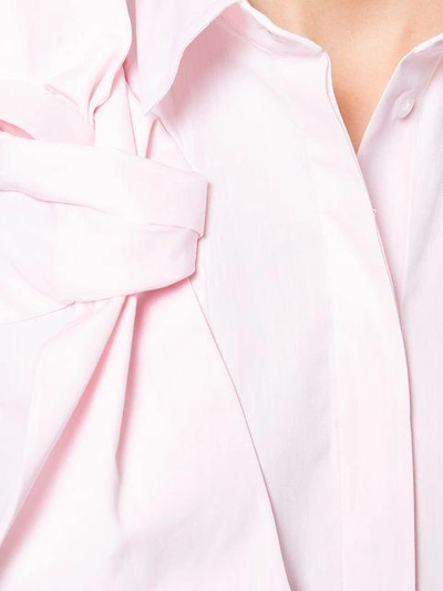 Shop Victoria Victoria Beckham Bow Detail Sleeveless Shirt In Pink