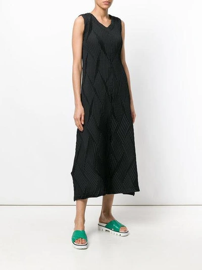 Shop Issey Miyake Textured Stitch Midi Dress