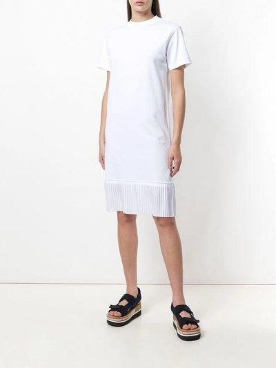 Shop Kenzo Pleated Hem T-shirt Dress