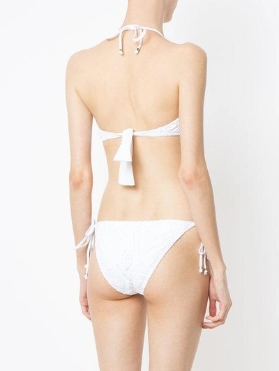 Shop Amir Slama Knit Sling Bikini - White