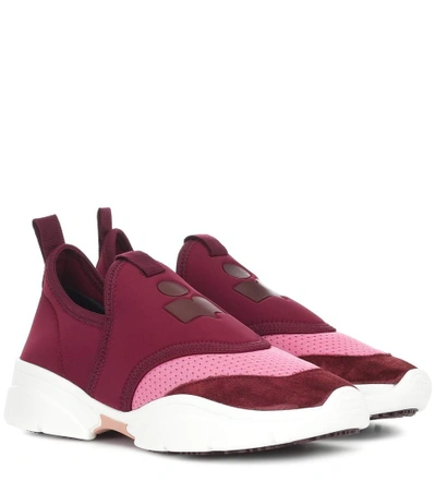 Shop Isabel Marant Kaisee Scuba Sneakers In Red