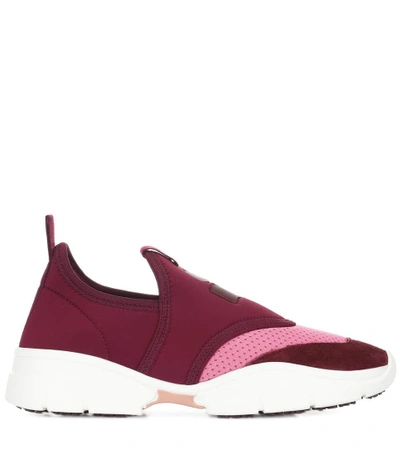 Shop Isabel Marant Kaisee Scuba Sneakers In Red