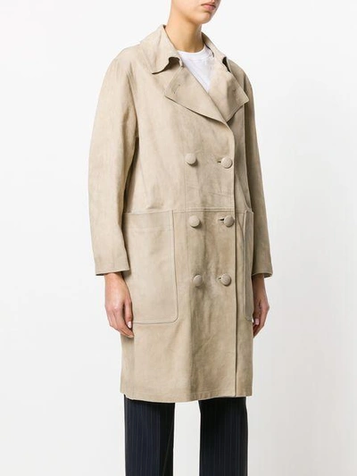 Shop Golden Goose Deluxe Brand Nives Coat - Nude & Neutrals