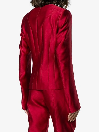 Shop Haider Ackermann Piping Detail Silk Blend Blazer - Red