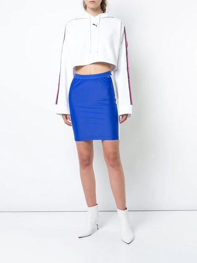 Shop Fenty X Puma Biker Skirt In White