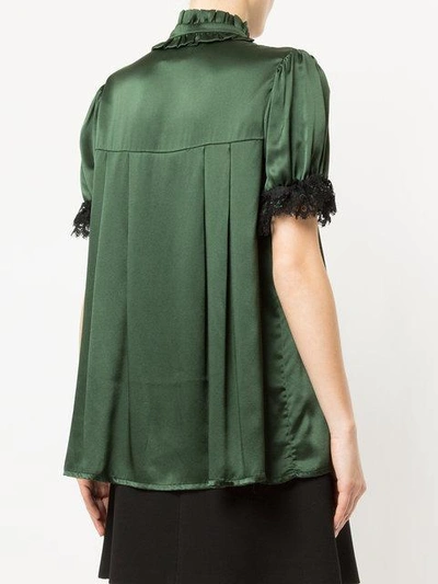 Shop Macgraw Teddy Boy Blouse In Green