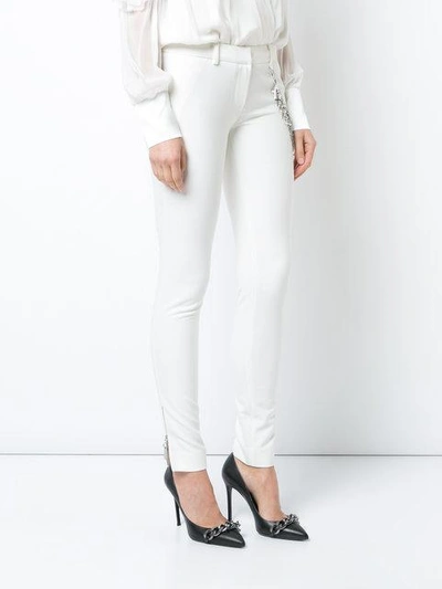 Shop Thomas Wylde Inceptive Skinny Trousers In White