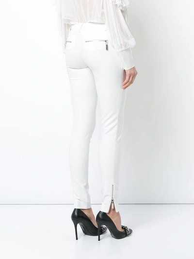 Shop Thomas Wylde Inceptive Skinny Trousers In White