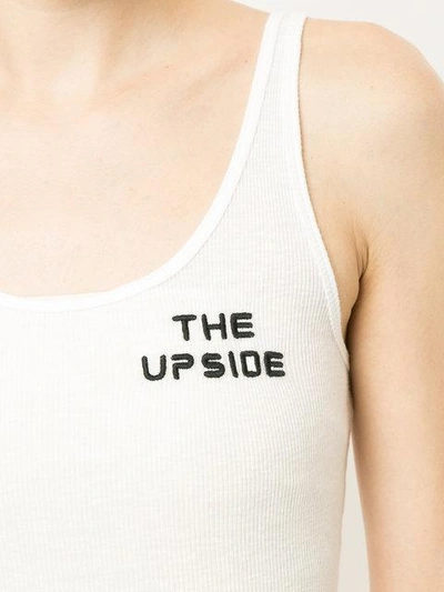 Shop The Upside Branded Vest - White