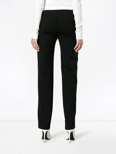 Shop Moncler Straight Leg Tracksuit Bottoms In Black