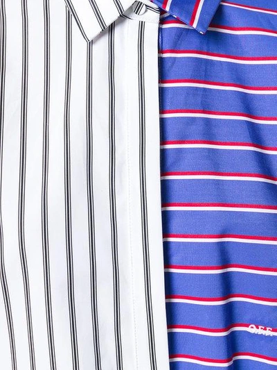 Shop Off-white Asymmetrisches Hemd - Mehrfarbig In Multicolour