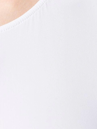 Shop Maison Margiela Sleeveless Fitted Bodysuit In White