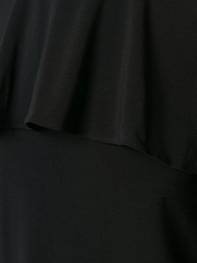 Shop Michael Michael Kors Cold Shoulder Ruffle Top - Black