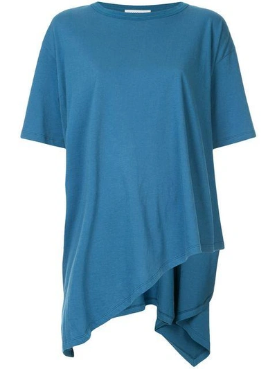 Shop Vika Gazinskaya Asymmetric T-shirt - Blue